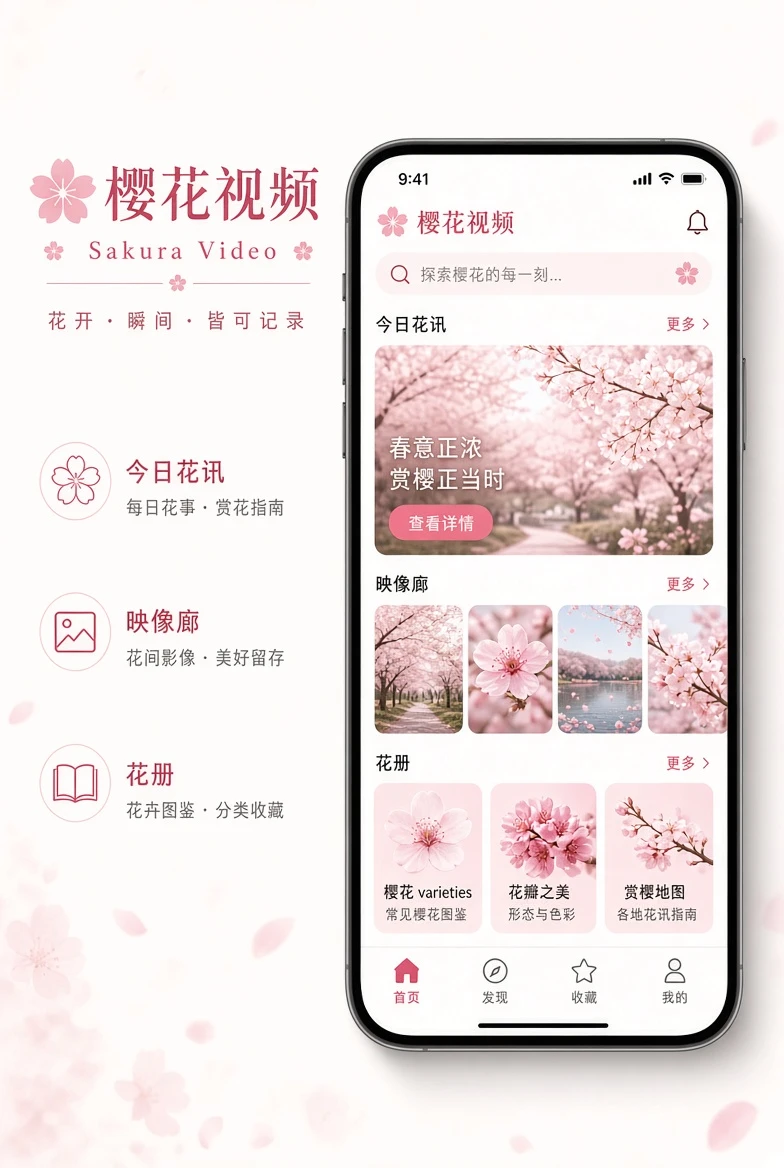樱花视频APP栏目视觉